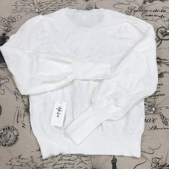 Style & Co Pull-Sleeve Blouson Sweater - Picture 6 of 6